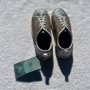 Glittery Color-Block Sneakers